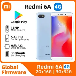 يستخدم Xiaomi Redmi 6A Android 4G مقفل 5.45 بوصة 3GB RAM 32GB ROM كل الألوان في حالة جيدة الهاتف الخلوي الأصلي