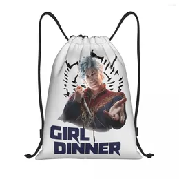 Bolsas de compras Astarion Girl Dinner Drawstring Sports Backpack Gym Sackpack Baldurs Gate BG3 String Bag para exercício