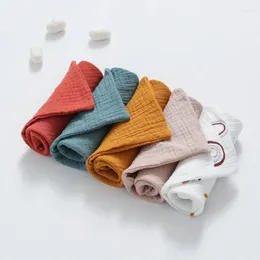 Blankets 5pcs Muslin Baby Blanket Towel Cotton Saliva Borns Bathing Feeding Face Washcloth Infant Gauze Dish