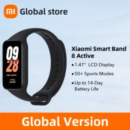 Stokta Bilek Bantları Xiaomi Smart Band 8 Aktif Global Sürüm 1.47 '' Gelişmiş uyku fitness izleme 50+Spor Modları 14 gün pil bluetoot