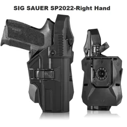 عبوات Sig Sauer SP2022 Gun Holster OWB Weistband Carry Holster Tactical Hunting Waist Paddle Pistol Case Bag Bag Bag
