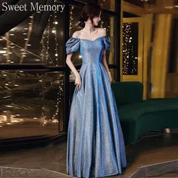 Платья для вечеринок J285 Звездное блокновое платье вечернее платье голубо