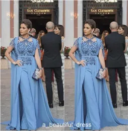 Новый дизайн комбинезонных выпускных платьев с оболочкой саудовской арабской аппликации вечерние платья длинные женские вечеринки ED12079363912