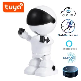 Monitors TUYA Alexa Echo Baby Monitor Wifi Twoway Audio Robot Camera 1080P HD Network IP Night Vision Motion Detection SMART Home Shojzj