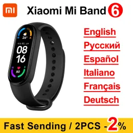 リストバンドXiaomi Miband 6 Mi Band 6 Smart Bracelet Amoled Blood Oxygen Fitnes