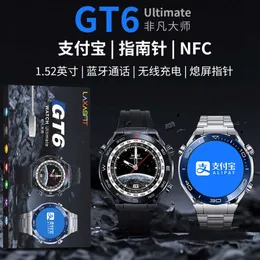 GT6 Smart Watch Huaqiang North Mestre Extraordinário NFC Pagamento offline Offline Compass Sport Sport Ultimate