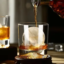 Vinglas 2st Iceberg Design Whisky Glass Bottom Raised Ice Mountain Whisky Tumbler Creative Party Bar Drinkware Accessories