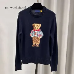 Ralphe Laurene Sweater Polo Seater RL Seater RL Ralp Laurens Polo Shirt Bear Sweater Polos Pullover Embroideryファッションニットセーター長いスリーブカジュアル941