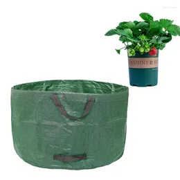 Storage Bags 63 Gallons Lawn Garden Reusable Standable Trash Containers Deciduous Leaves Garbage Bag Collection