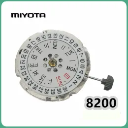 KITS NUOVA MIYOTA 8200 MOVIMENTO CALENDARIO DOPPIO 8205 MOTORE BIANCO MEVIMENTO MECCANICO AUTOMATICO RIPARAZIONE