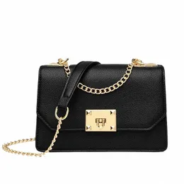 Schwarze kleine Handtaschen für Frauen Neue 2023 Luxusbrand Kette Schulter Crossbody Taschen Ladies Street Geldbeutel Clutch Bolsas Feminina y57p#