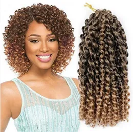 8 pollici Marley Marlybob Extensions di capelli sintetici ombre 24 fili/pacchetto gehaakte vlechten marlybob jerry curl jamaicaanse