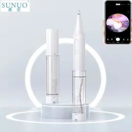 クリーナーSunuo T13 Pro Smart Visual Ultrasonic Irrigator Dental Calculus Oral Teeth Tartar Eliminatorクリーナー除去歯ホワイトニングアプリ