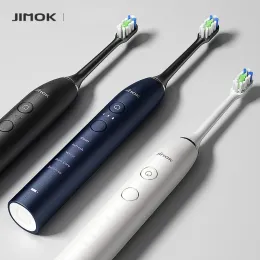 Heads jimok k24 spazzolino elettrico potente potente ultrasonico elettrico sonoro elettrico USB ricaricabile sbiancante per adulti Spazzolazioni di tecnologia medica