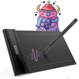 Tablet veikk s640 tablet grafico, tablet da disegno digitale, 6,5x4 ", per il gioco di gioco OSU, supporto a penna a batteria Windows Mac Android