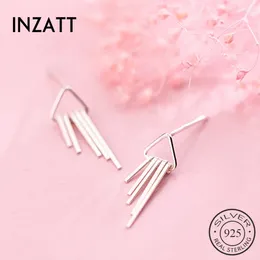 Orecchini per borchie INZAREAL 925 Nappa minimalista in argento sterling per le donne della moda Gioielli Fine alla moda 2024 Accessori regalo