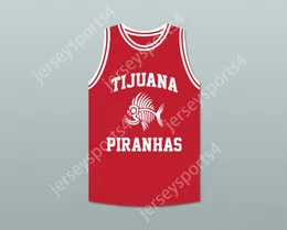 Anpassad valfritt namn nummer herr ungdom/barn danny green 14 tijuana piranhas vit basket tröja mexikansk expansionsteam topp syade s-6xl