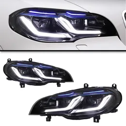 Автомобильный свет для x5 E70 2009-2013 Двойной L Синие стилисты