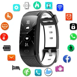 Uhren 2021 Sport Smart Watch Frauen Männer Sport Fitness Tracker Elektronische Smartwatch für Andriod iOS wasserdichte männliche männliche Smart Clock