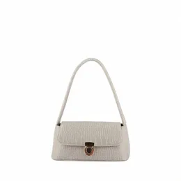 Pu One-Soulder Bag نمط التمساح Fi Bag Bag Bag Bag عالية الجودة حقيبة Baguette Bag R8xf#