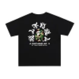 NOWA Kąpiel AP Mens T Shirt ABC Camo Wzór AP Head Japan Kanji Motyw