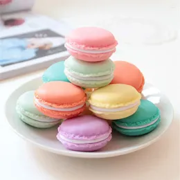 Gift Wrap 6/12pcs Candy Color Macarons Storage Boxes Mini Package Box Lovely Jewelry Ring Necklace Carrying Case Organizer