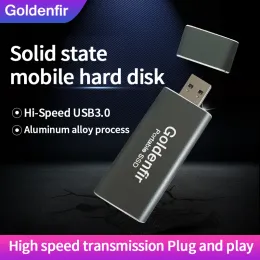 Azionamento Goldenfir Mini portatile SSD USB 3.0 60 GB 64GB 120GB 128GB 240GB 256GB 480GB 512GB 960GB 1 TB azionario solido esterno a stato solido esterno