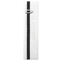 Elastic Bookmark Practical Metal Pointer Bookmarks Imprint-free Reading Node Locator Tool For Efficient Soft