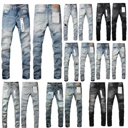 Purple jeans for mens jean women putple jeans womens baggy purple brand jeans stack Pant Trousers Biker Embroidery Ripped Jeans Men Tears Jean Hombre Mens Pants