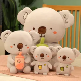 Milk Tea, Kaola Plush Doll, Cute Koala, Sleeping With A Big Pillow, Birthday Present 35cm