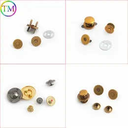 10-50 stycken metallmagnetiska fästelement Clasps magnetiska automatiska adsorptionspänne påsar Knappar Diy Leather Repair Accessories 240419