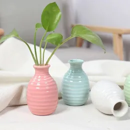 Vasen Simple Style Desktop Hydroponic Vase Creative Mini niedliche Keramik -Samll -Design Gartenpflanze Blumenpot Tabletop