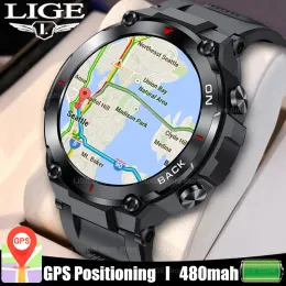 Orologi Lige 2023 GPS Smart Watch Sports Fitness Bracciale Chiamata Ricordante della frequenza cardiaca IP68 Smartwatch impermeabile per uomini Android iOS orologio