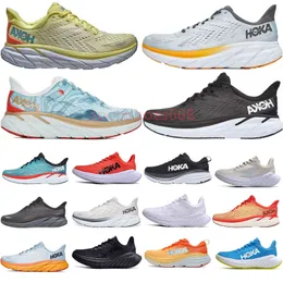 Hoka Hokas One One Bondi Clifton 8 9 tênis de corrida para homens Mulheres Mulheres tênis de sapatos femininos