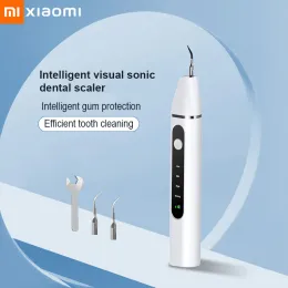 Cleaner Xiaomi UltraSonic Dente Cleaner magnetico Carica 3 marce Impostitute orale Scaler dentale orale casa Flosser senza acqua Rimuovere il calcolo