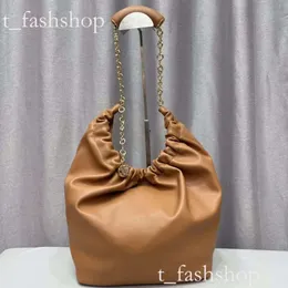 Loewve Bags Neuer Einkaufsbilddesigner Loewbasche Gold Single Tasche Große Spanien Frauen Mode Squeeze Kette Totes Schultermondbeutel Leder Mädchen Kapazität Handtaschen 475