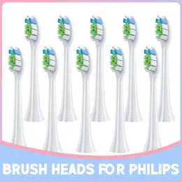 رؤساء 10pcs استبدال فرشاة الأسنان رؤساء لفيليبس HX3/HX6/HX9 Sonic Electric Frush