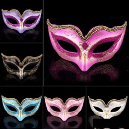 Party Masks Straight Creative Mask Childrens Masquerade Halloween Atmosphere Drop Delivery Home Garden Festive Supplies Dh24I