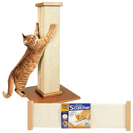 The Refined Feline Calypso Cat Scratcher In Espresso, L X