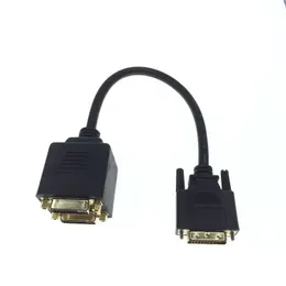 2024 1x2 Kabel adaptera rozdzielacza DVI 1-DVI Mężczyzna do DVI24+1 Złącze Złota 24K dla HD1080p Projektor PC laptop dla rozdzielacza DVI