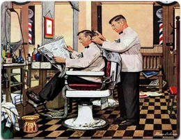 Design retro original Vintage Barber Room Tin Sinais de metal de parede Arte de parede grossa Decoração de parede para poster de impressão para barbearia 3536584