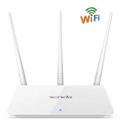 Routers Tenda F3 Wireless 300Mbps Router Easy Setup English Language Version System WiFi 300Mbps 3*5DBI Externa antenner för hemmet