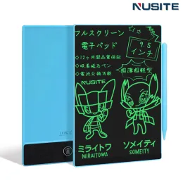 Tablets Novo Tablet de Redação de LCD 9.5 polegadas Tela cheia com Magnet Color Dooldle Graffiti Placa de desenho PRESENTE PERSONEDADE PARA OFFICESSCHOOL