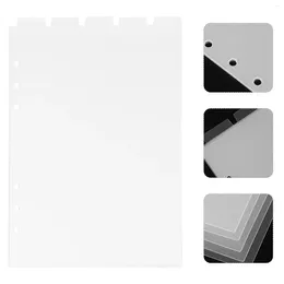 Partition Baffle Hard Binder Tabs Dividers Detachable Notebook The Supply Clear Page