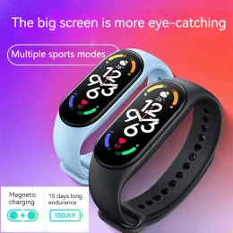 Braccialetti nuovi modelli m7 braccialetto intelligente con pressione sanguigna e monitoraggio della frequenza cardiaca, braccialetto sportivo, IP67 impermeabile, tracker fitness