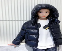 Duck White Down Kids Girls Boys Coat Hooded Coat Winter Striped Warm Down Childre