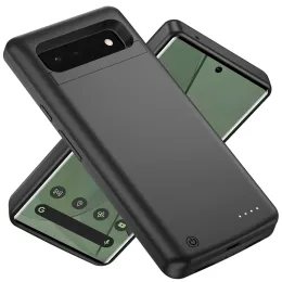 Kontroll för Google Pixel 7 Pro 6 Pro Smart Battery Charger Case Portable Power Bank Charging Cover Externt reservbatteri 10000mAh