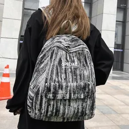 Backpack Dcimor Denim Travel Book Bag Bag Unisex Trend Portable Laptop College Adolescente studentessa Small Schoolbag Kawaii Mochila