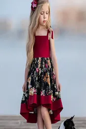 ins baby baby girls floral sling dress dress اطفال زهرة طباعة فساتين الأميرة 2019 الصيفية بوتيك الأطفال ملابس C57528214135