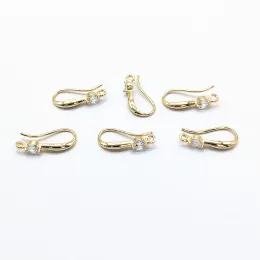 Componenti Nuovo arrivo!19x4mm 100pcs auricolare zirconia di rame/cubico per orecchini di gioielli, orecchini fatti a mano Reperti gioielli fai -da -te fai da te